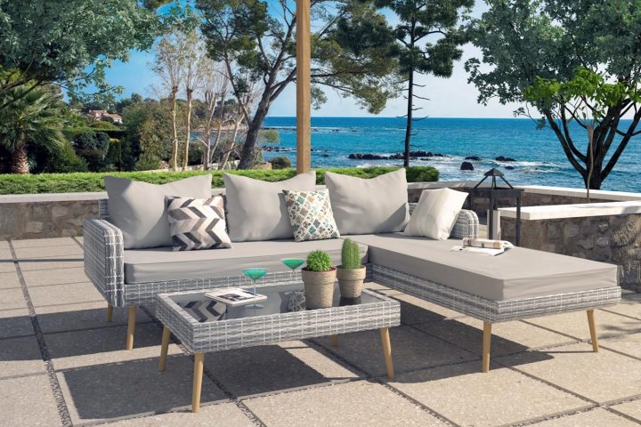 Salon De Jardin Scandinave 4 Places En Résine Tressée Vicky concernant Sallon De Jardin Salon De Jardin Scandinave 4 Places En Résine Tressée Vicky concernant Sallon De Jardin