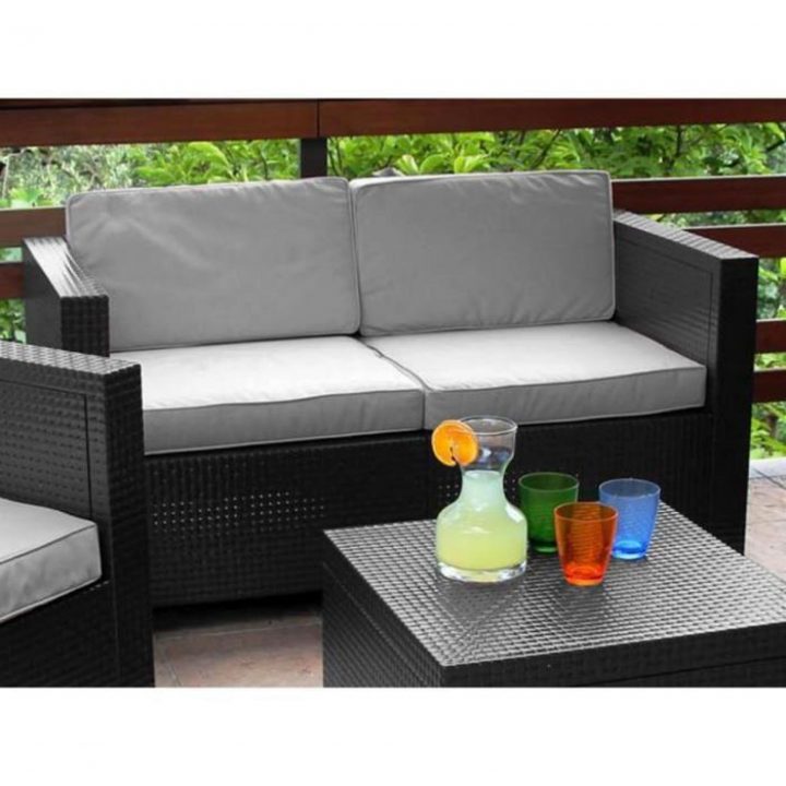 Salon De Jardin Sophie Ii En Résine Moulée: 2 Fauteuils tout Salon De Jardin Plastique Pas Cher