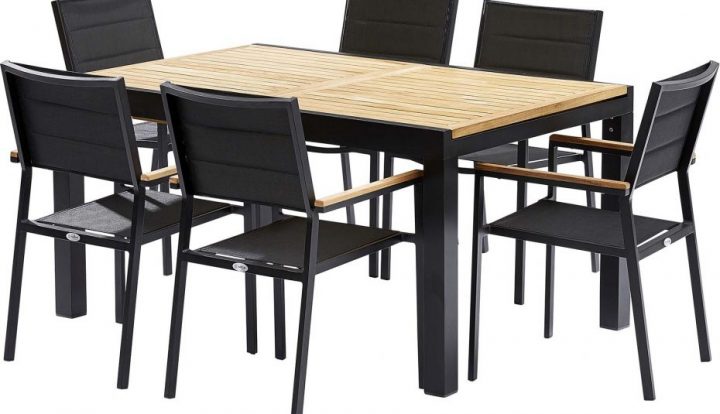 Salon De Jardin Table + 6 Chaises En Résine Tressée concernant Table Et Chaises De Jardin Leclerc Salon De Jardin Table + 6 Chaises En Résine Tressée concernant Table Et Chaises De Jardin Leclerc