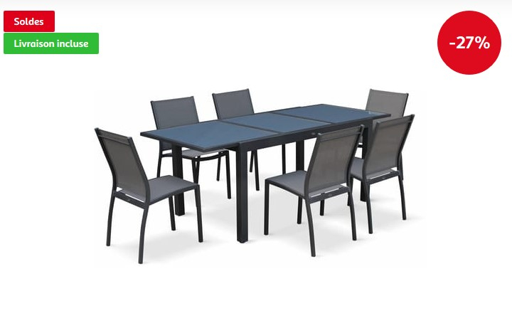 Salon De Jardin Table Extensible Orlando Pas Cher – Soldes destiné Auchan Table De Jardin Salon De Jardin Table Extensible Orlando Pas Cher – Soldes destiné Auchan Table De Jardin
