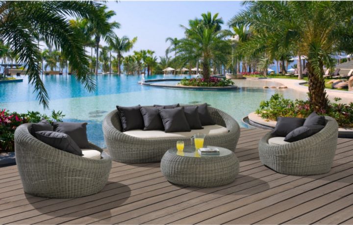 Salon De Jardin Whiteheaven En Résine Tressée, Salon De dedans Salon De Jardin Resine Tressée Pas Cher