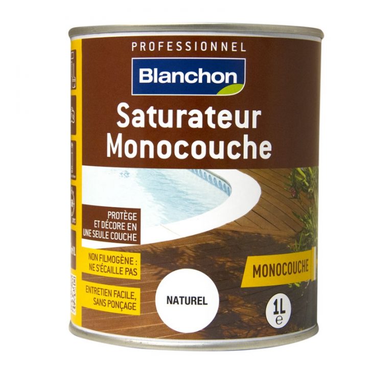 Saturateur Monocouche Blanchon 1L | Avis & Vente En Ligne encequiconcerne Saturateur Luxens Protection Terrasse Bois 5L Naturel