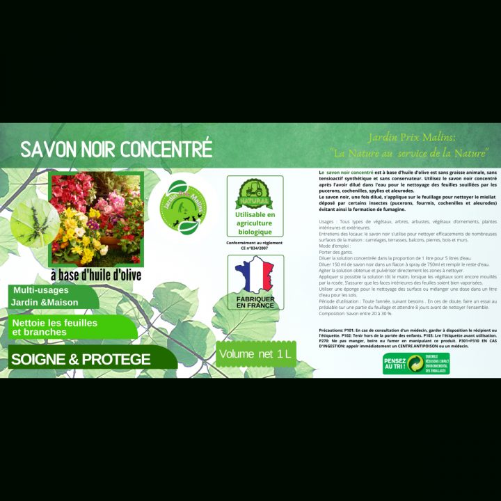 Savon Noir Concentré – Les Petits Prix Jardin à Savon Noir Jardin