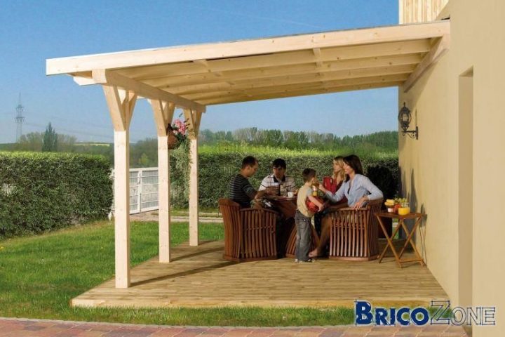 Sections De Bois Pour Pergola | Construire Une Pergola tout Construire Auvent De Terrasse En Bois