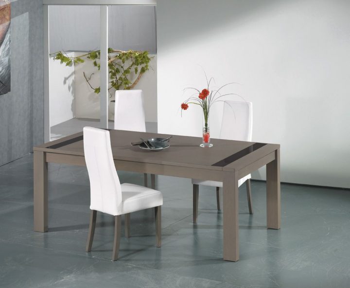 Séjour Horizon – Grande Table Rectangulaire. Longueur : 200 avec Grande Table De Salle À Manger Avec Rallonges