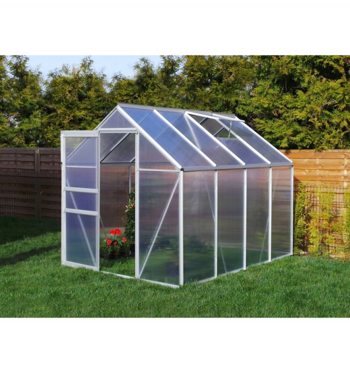Serre De Jardin 4.75 M² En Aluminium Avec Porte Et Fenêtre à Serre De Jardin D Occasion