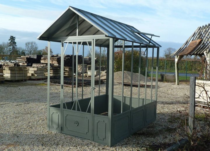 Serre De Jardin À L'Ancienne – Fer Forgé | Bca Matériaux destiné Serre De Jardin D Occasion