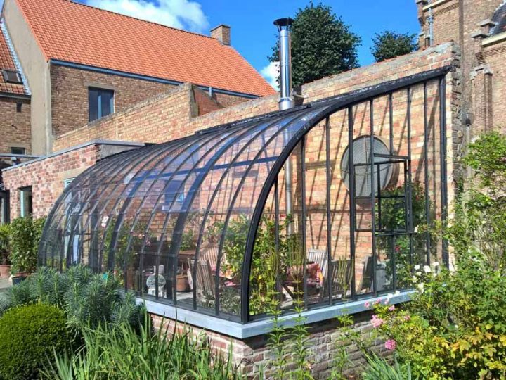 Serre De Jardin Adossée | Tuin, Tuinhuizen, Stadstuinen à Serre De Jardin Adossée