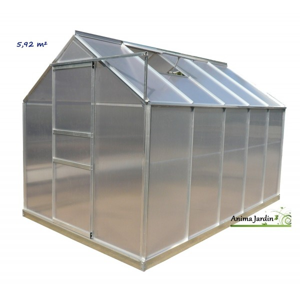 Serre De Jardin En Aluminium Et Polycarbonate, 5.92 M² destiné Serre De Jardin Pas Chere Serre De Jardin En Aluminium Et Polycarbonate, 5.92 M² destiné Serre De Jardin Pas Chere