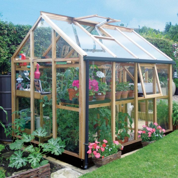 Serre De Jardin En Bois Et Verre Trempé Classic 4.4M² Hors tout Serre De Jardin Jardiland