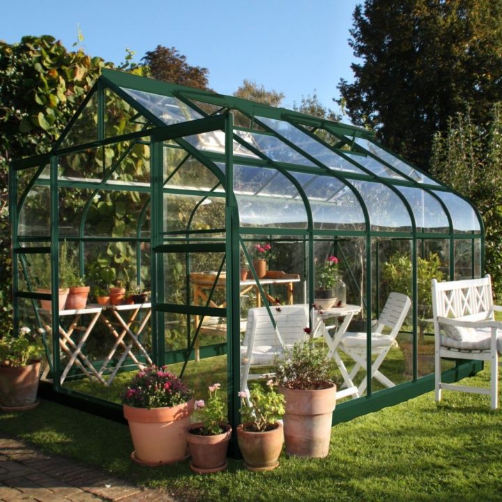 Serre De Jardin Supreme Verre Trempé 8.1 M² + Embase avec Serre De Jardin D Occasion