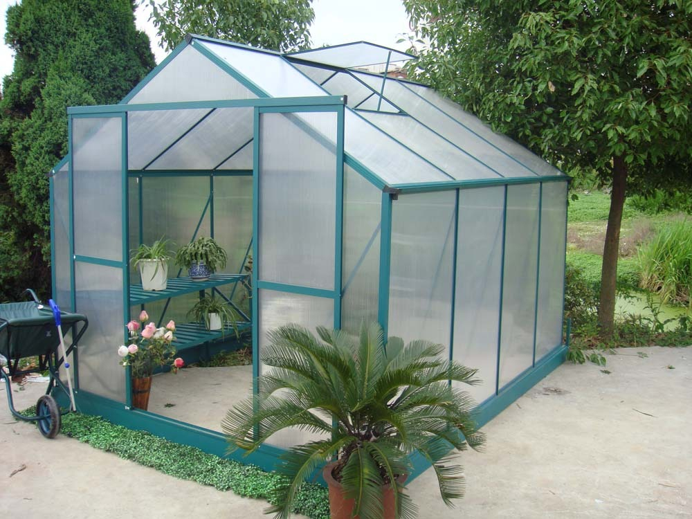 Serre Jardin Polycarbonate &quot;Dahlia&quot; Vert Sapin 7.2 M2 tout Le Bon Coin Serre De Jardin