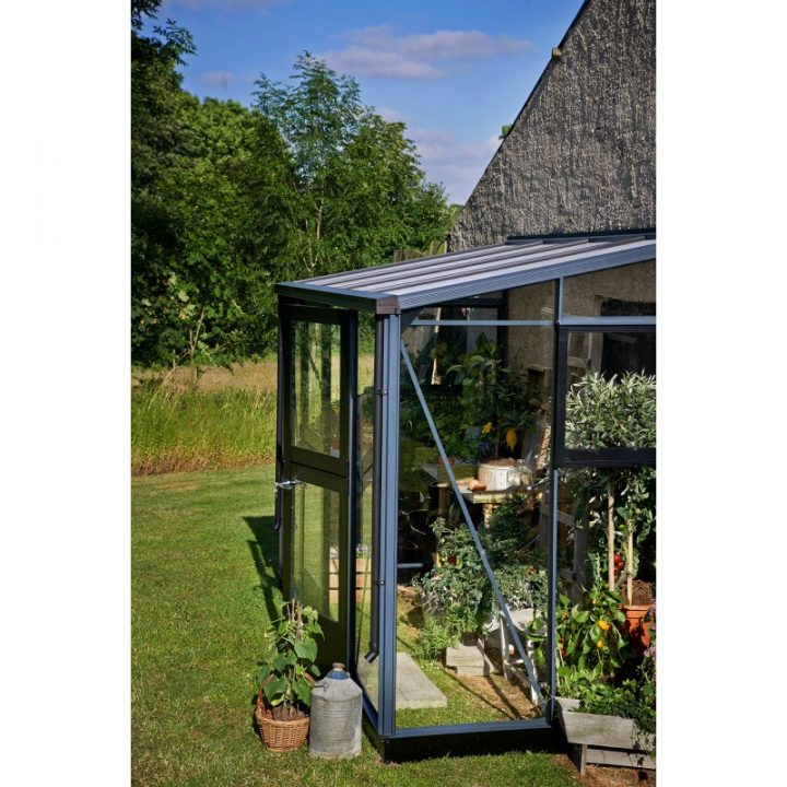 Serre Veranda Aluminium Et Verre Trempé 4,4M² Juliana tout Serre De Jardin Adossée