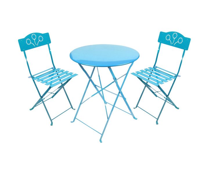 Set Ensemble Terrasse De Bistrot Table En Métal Deux tout Ensemble Table Et Chaise De Jardin Pas Cher