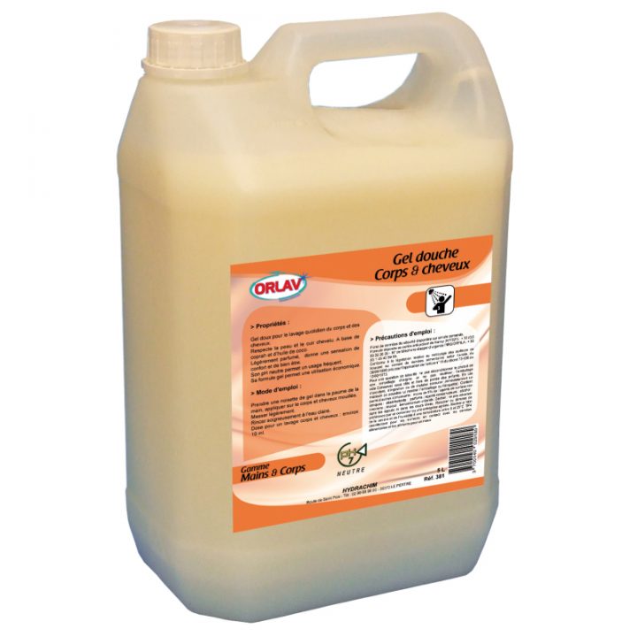 Shampoing Gel Douche Corps Et Cheveux – Bidon De 5L concernant Douche March� Du Gel