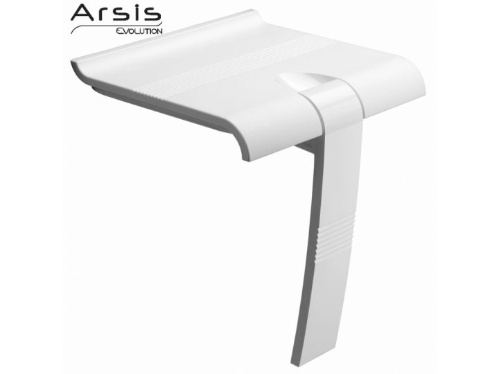 Siège De Douche Déclipsable Et Interchangeable Arsis, Blanc encequiconcerne Siège De Douche Pellet
