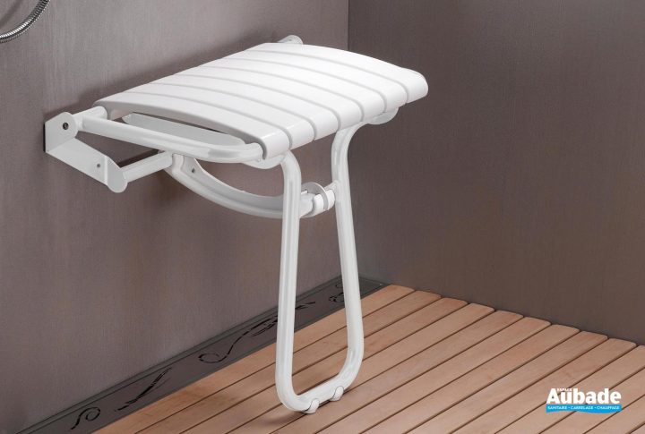Siège De Douche Escamotable Pellet Asc | Espace Aubade intérieur Siège De Douche Escamotable