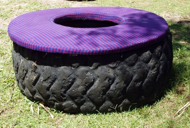 Siege De Jardin . Avec Un Pneu De Tracteur ! | Pneu De dedans Siege De Jardin