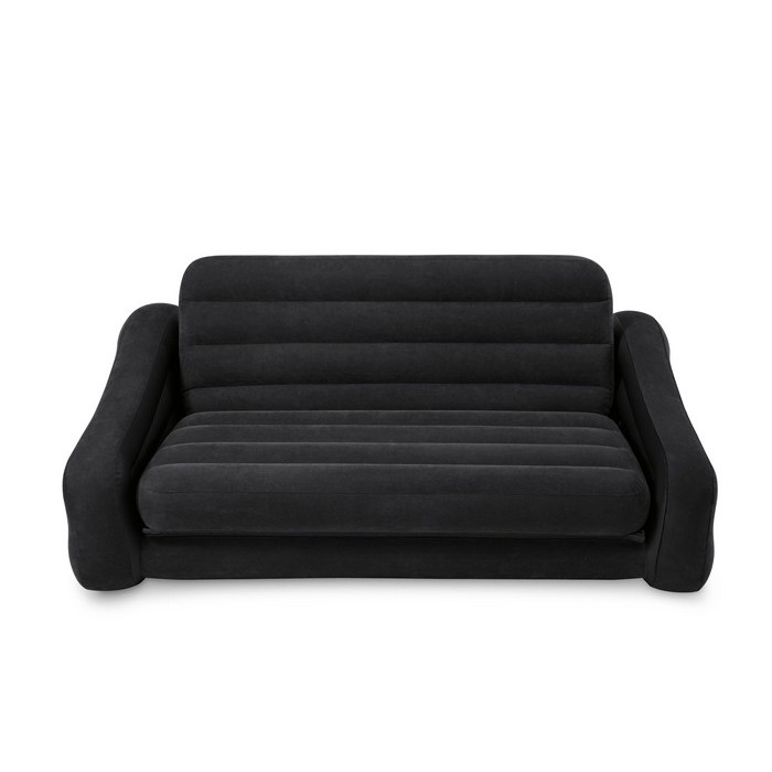 Sofá Hinchable Convertible 2 Plazas Intex Negro | Raviday encequiconcerne Canapé Gonflable Gifi