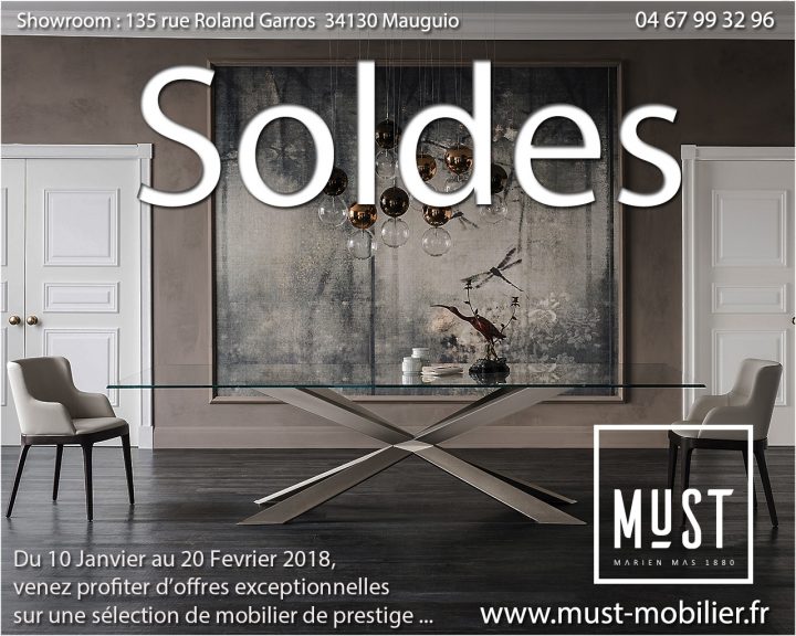 Soldes D'hiver 2018 | – Must Mobilier intérieur Magasin Meuble Montpellier