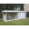 Solid Arhus - Abri De Jardin Toit Plat En Bois - 655 X 241 Cm - 7,65 M² serapportantà Abris De Jardin Toit Plat