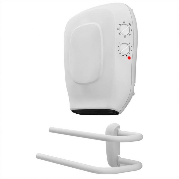 Soufflant Mural 1000/2000W | Bricoman avec Radiateur Electrique Soufflant Mural Salle De Bain