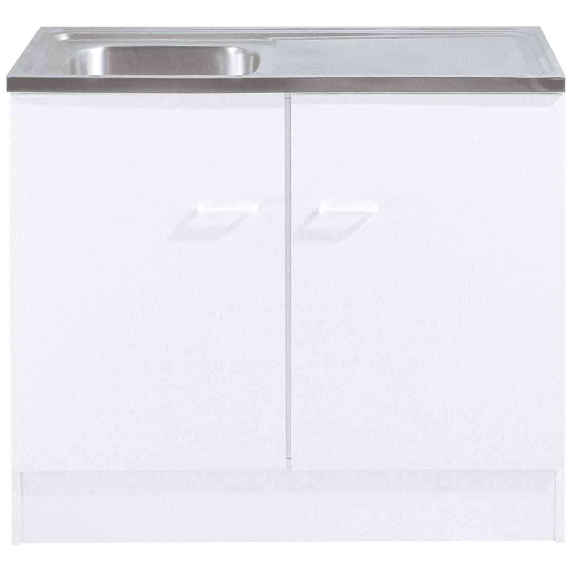 Sous-Évier Bingo 100 Cm - Blanc encequiconcerne Meuble Sous Evier 100 Cm