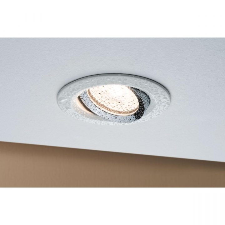 Spot Encastrable Orientable Ip65 Gu10 7W 230V Paulmann 92903 serapportantà Spot Led Encastrable Salle De Bain Ip65 Etanche