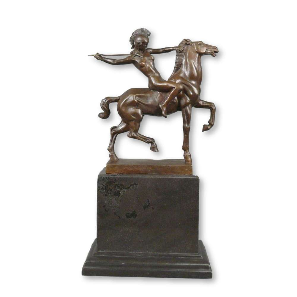 Statue Bronze - Sculptures En Bronze - Fauteuils Baroques dedans Amazone Meuble