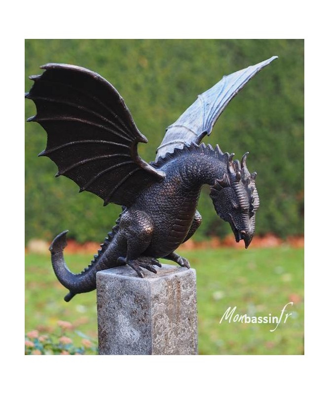 Statue Jardin – Dragon Bronze intérieur Statues De Jardin Occasion