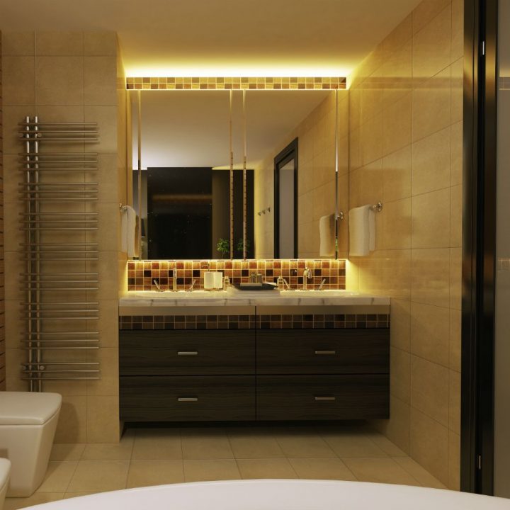 Strip Led – Kit Ruban Led Salle De Bain 3M Blanc Chaud encequiconcerne Ruban Led Salle De Bain