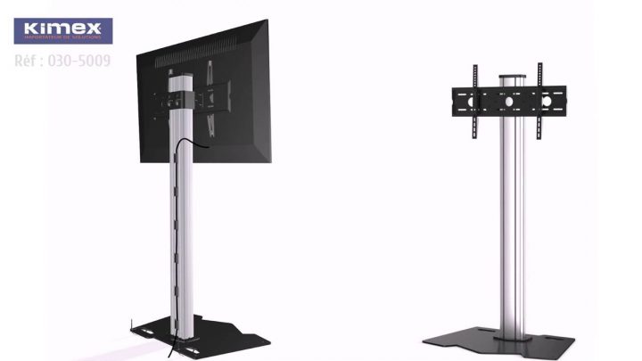 Support Sur Pied Pour Écran De 37 À 75" Hauteur 150 Cm Max – Réf : 030-5009 serapportantà Meuble Tv Boulanger