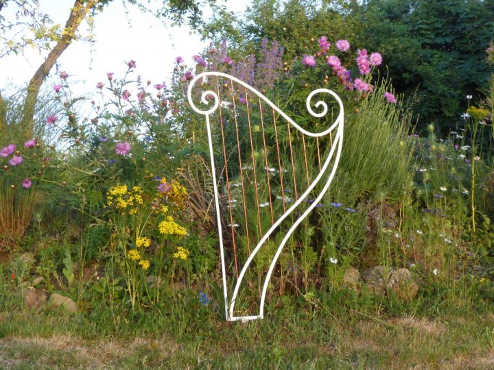 Sur Commande : Harpe En Fer Forgé Pour Décoration De destiné Décoration Jardin Fer Forgé