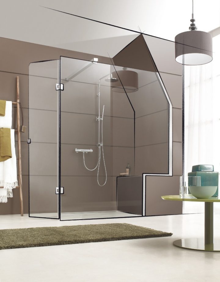 Sur-Mesure dedans Paroi De Douche Leda