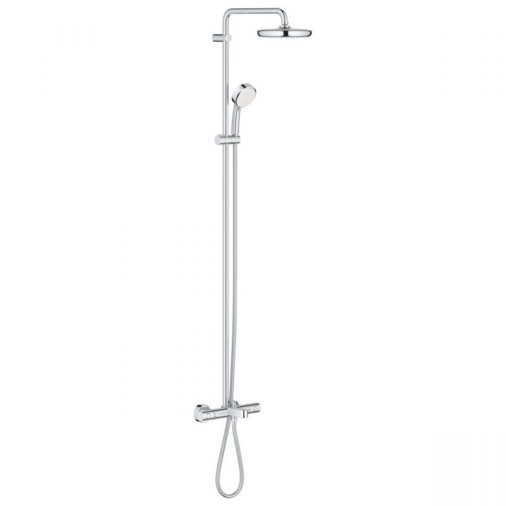 Système De Douche New Tempesta Cosmopolitan 210 Thermostatique Bain/douche  Réf. 26223001 encequiconcerne Colonne Bain Douche Grohe