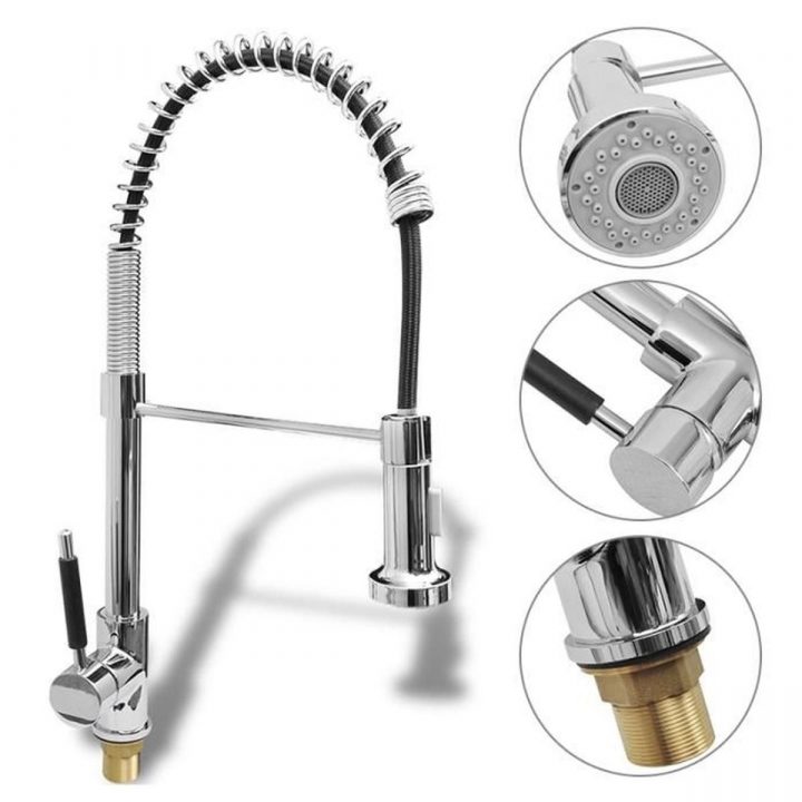 Système De Fixation-Robinet Mitigeur De Cuisine Avec concernant Flexible Robinet Douchette Cuisine