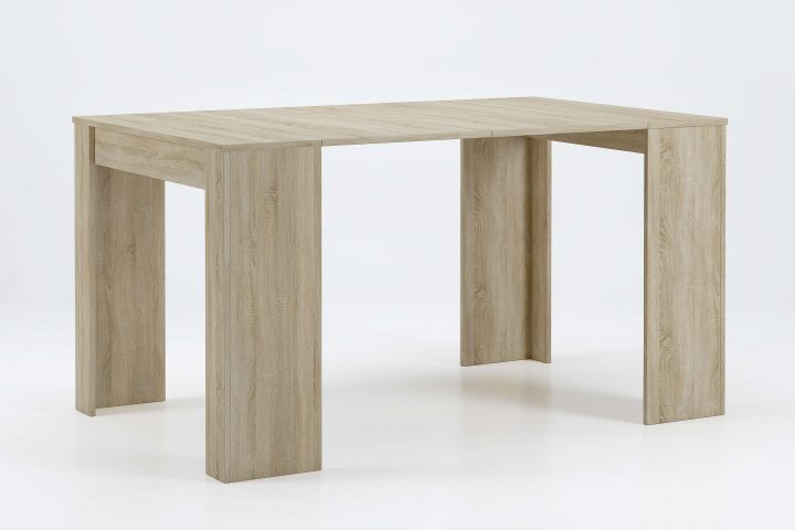 Table 140 Cm Rectangulaire. Couleur Chêne Clair tout Table Salle A Manger 140 Cm