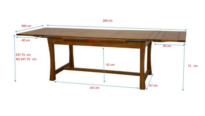 Table À Manger Extensible Bois Massif Style Colonial 180-260 Maori serapportantà Salle A Manger Style Colonial