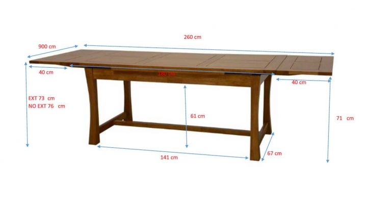 Table À Manger Extensible Bois Massif Style Colonial 180-260 Maori serapportantà Salle A Manger Style Colonial