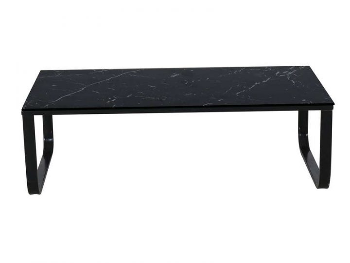 Table Basse Rectangulaire Marbie Coloris Noir – Vente De serapportantà Table De Jardin Conforama