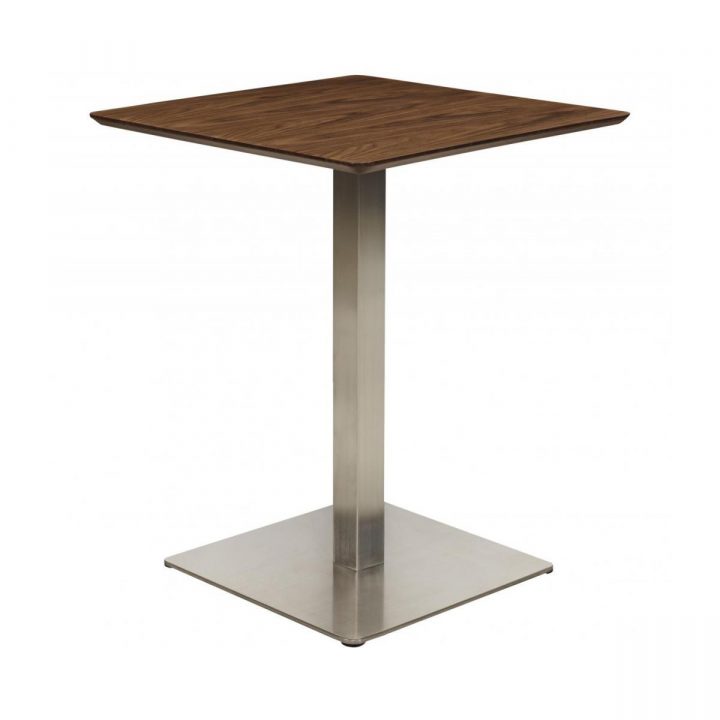 Table Carré En Placage De Noyer – 60 X 60 Cm encequiconcerne Table Salle A Manger Carré