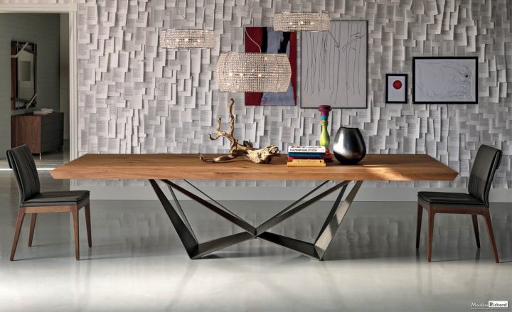 Table – Cattelan Italia – Skorpio Wood | Table Fixe | Meubles encequiconcerne Table Salle À Manger Design Italien