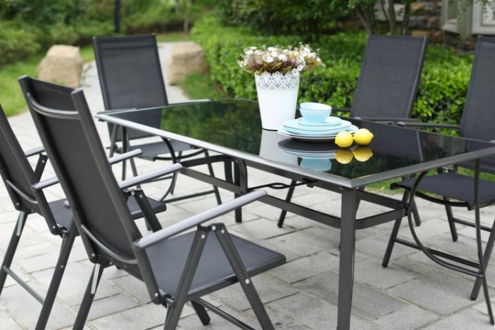 Table De Jardin 10 Personnes + 10 Chaises En Aluminium tout Table Jardin 6 Personnes Table De Jardin 10 Personnes + 10 Chaises En Aluminium tout Table Jardin 6 Personnes