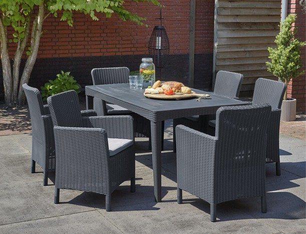 Table De Jardin 4 A 6 Personnes – Allibert serapportantà Table De Jardin 4 Personnes