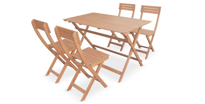 Table De Jardin 4 Personnes En Bois à Table De Jardin 4 Personnes