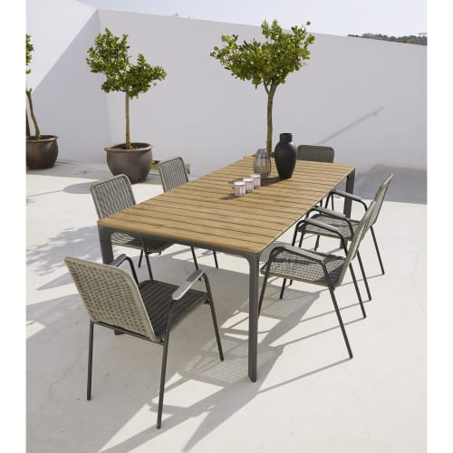 Table De Jardin 6/8 Personnes En Composite Et Aluminium intérieur Table Jardin 6 Personnes Table De Jardin 6/8 Personnes En Composite Et Aluminium intérieur Table Jardin 6 Personnes