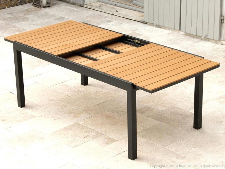 Table De Jardin Bois Et Metal intérieur Table De Jardin Fait Maison