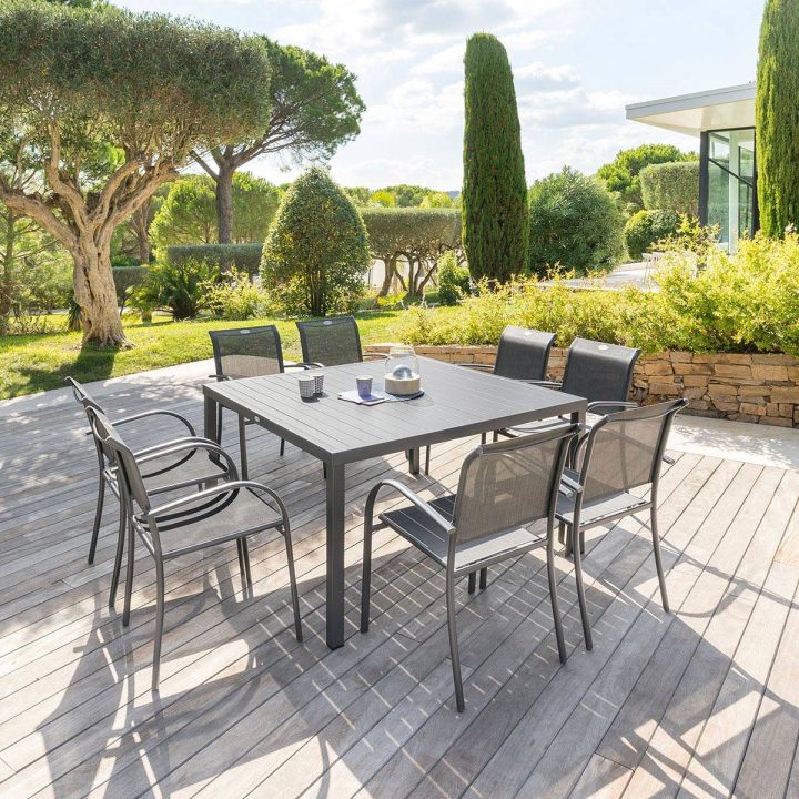 Table De Jardin Carree 8 Personnes tout Table De Jardin Fait Maison