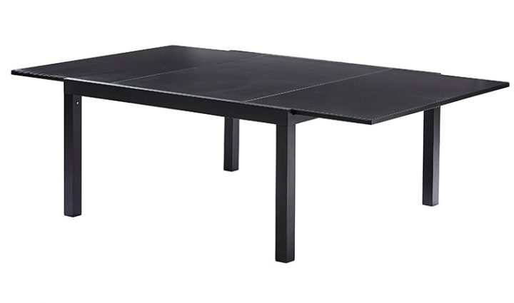 Table De Jardin Carrée Extensible Noire 8 / 12 Personnes pour Table De Jardin Carrée 8 Personnes Table De Jardin Carrée Extensible Noire 8 / 12 Personnes pour Table De Jardin Carrée 8 Personnes