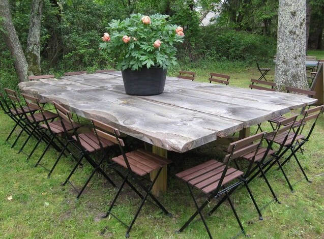Table De Jardin D'Occasion concernant Fabriquer Table Jardin